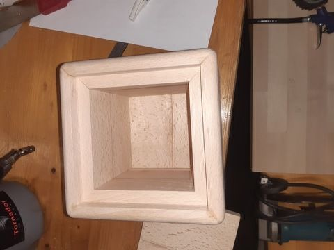 Empty wooden box