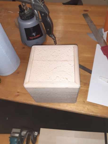 empty wooden box without any electronics